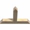 Ekena Millwork Portland Rough Sawn Timber Gable Bracket, Douglas Fir, 48"W x 32"H x 6"D x 6"F, 16/12 Pitch GBW048X32X0606POR00RDF - alternate 2